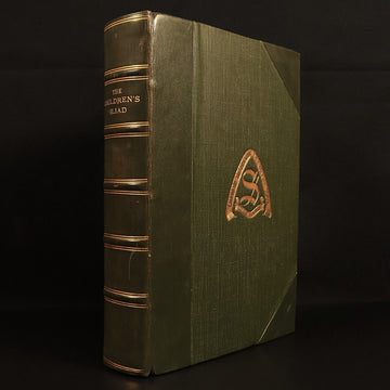 The Children's Iliad by Homer 1925 Antique Fiction Book Prize Leather Binding