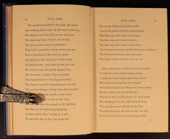 1867 Enoch Garden etc by Alfred Lord Tennyson Antique British Poetry Book