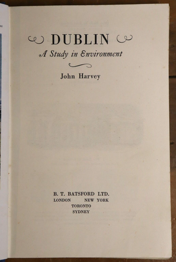 1949 Dublin: John Harvey Antique British Irish History Book 1st Edition - 0