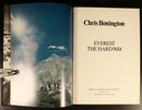1976 Everest: The Hard Way by Chris Bonington Illustrated Mountaineering Book-3