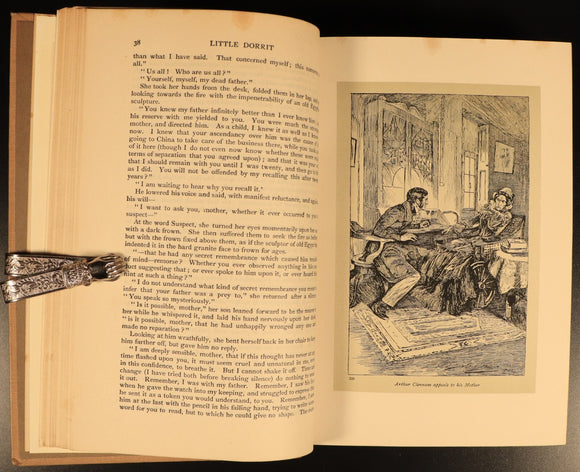 1912 Little Dorrit by Charles Dickens Antique Fiction Book Gresham V12