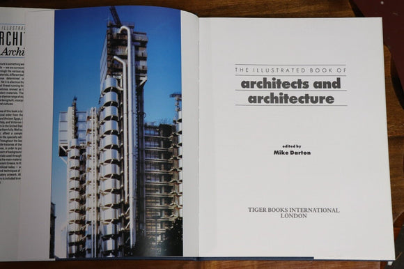 1990 Illustrated Book Of Architects & Architecture 1st Edition Reference Book