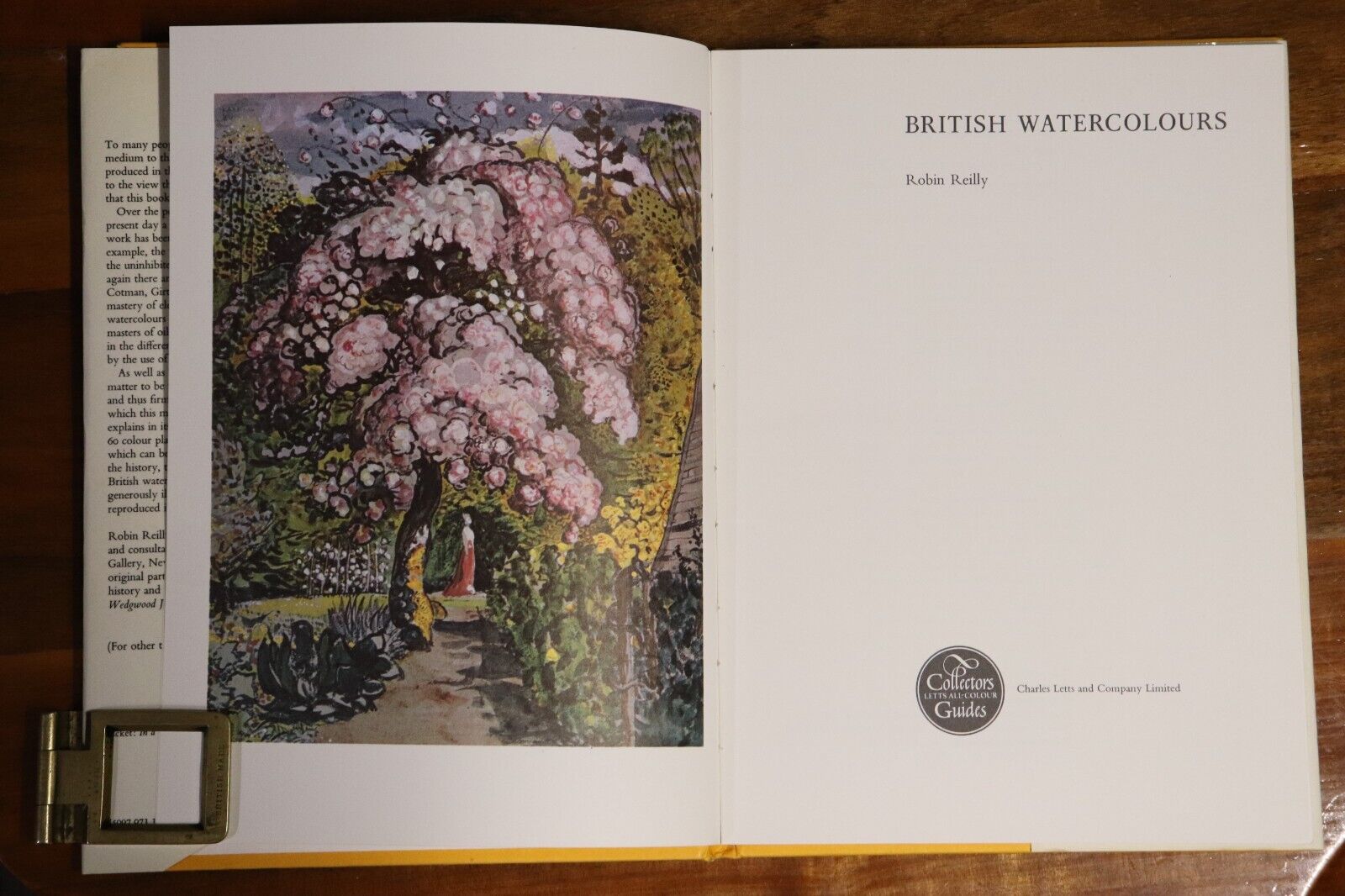 1974 British Watercolours by Robin Reilly 1st Edition Vintage Art Book - 0