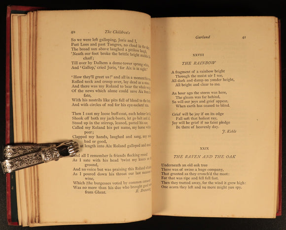 1864 The Childrens Garland Poetry Selected by C. Patmore Antique Childrens Book