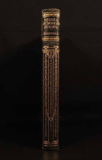 Heroes Of Modern Europe by Alice Birkhead 1923 Antique Leather History Book - 0