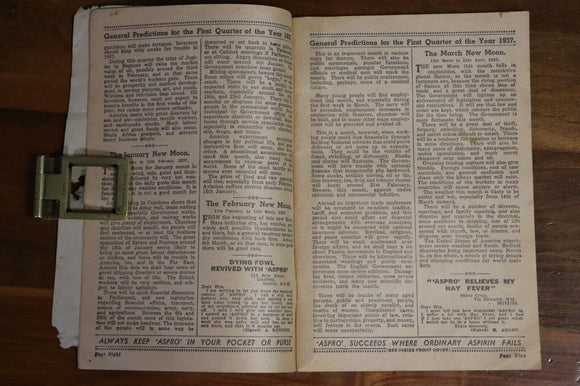 1937 Aspro Year Book Australian Social & Household History Book