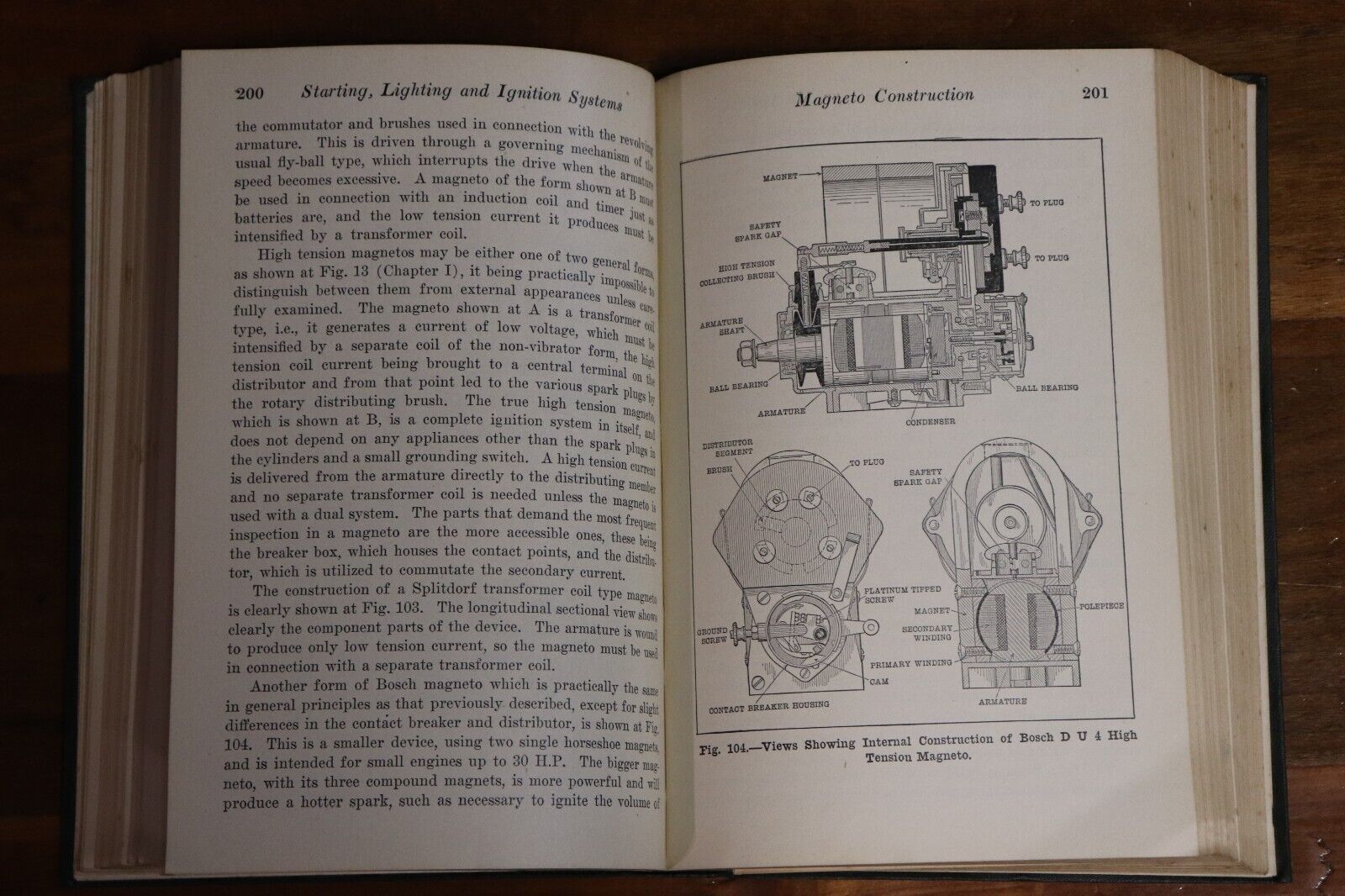 1917 Automobile Starting Lighting & Ignition Antique Automotive Reference Book