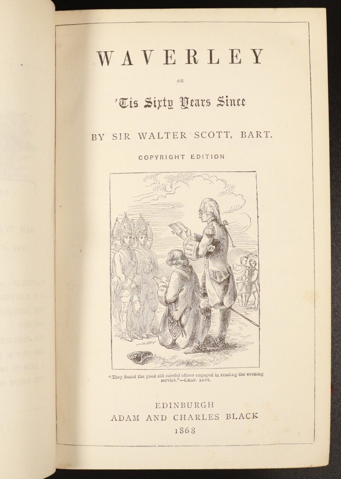 1868 4vol The Waverley Novels by Walter Scott Antique British Fiction Book Set