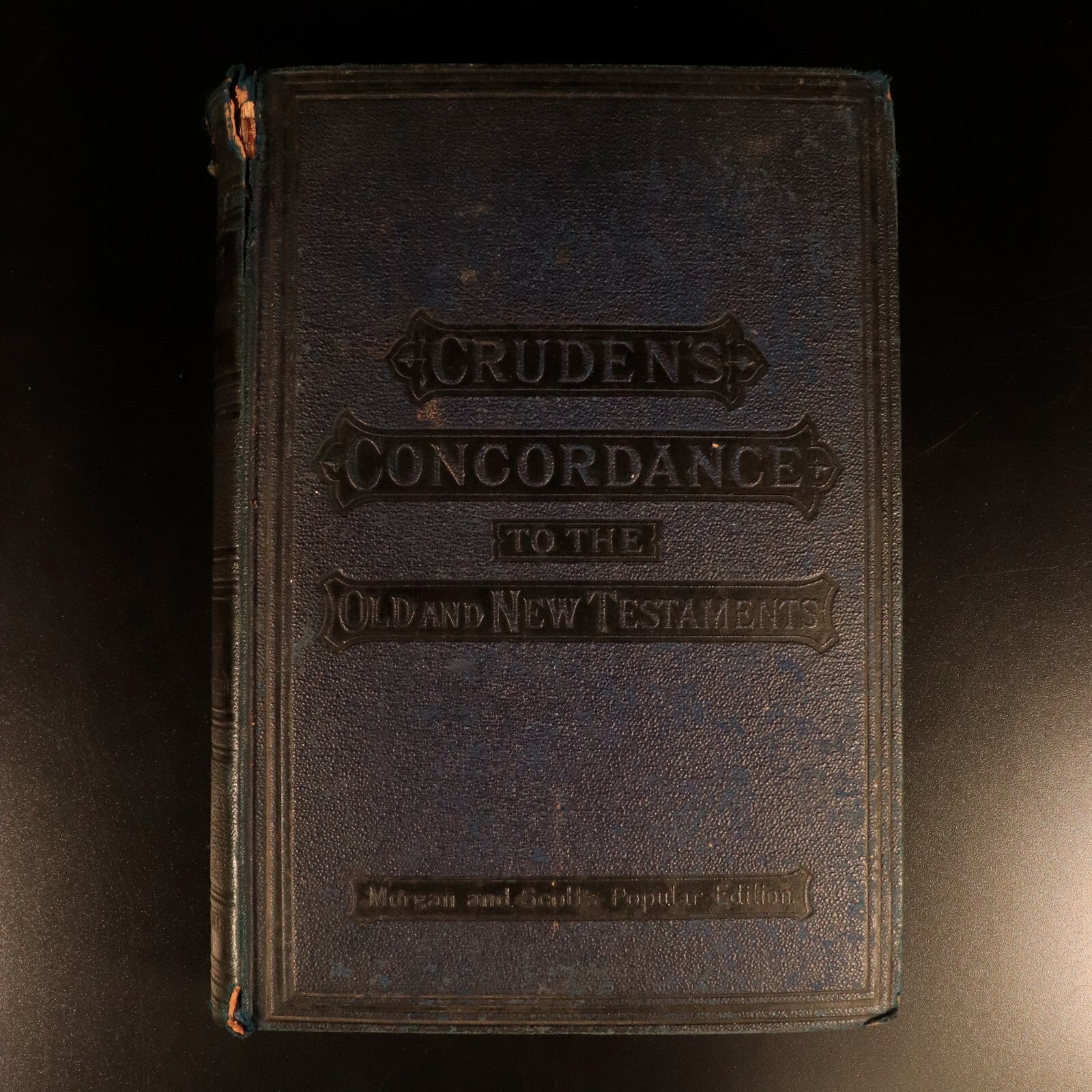 c1880 Cruden's Complete Concordance To Old & New Testament Antique Theology Book