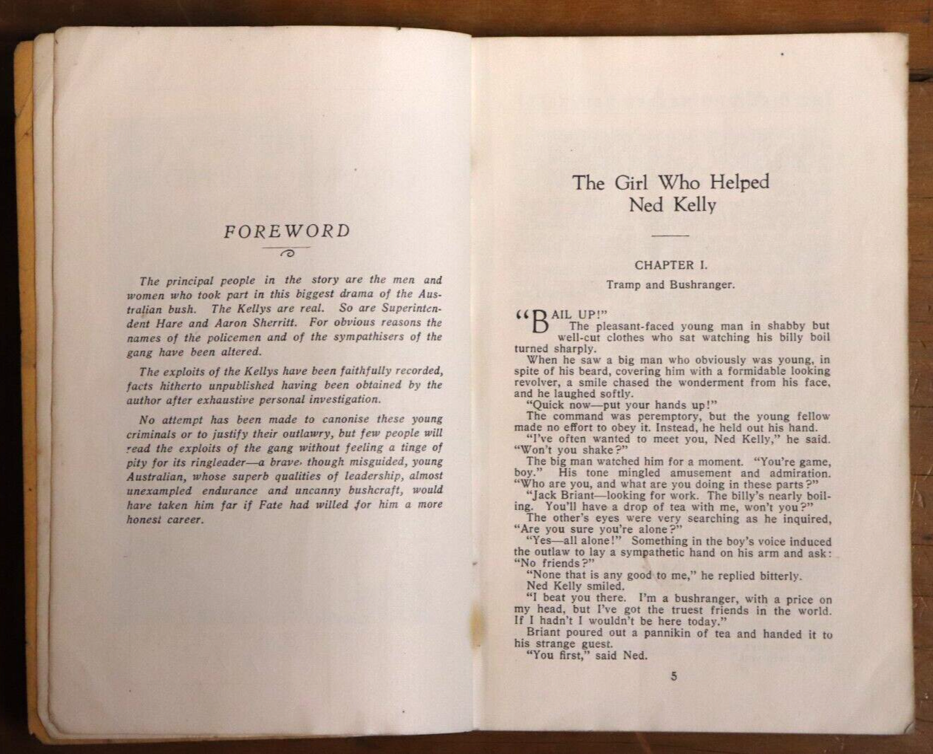 c1929 The Girl Who Helped Ned Kelly by C.E. Taylor Rare Australian Fiction Book