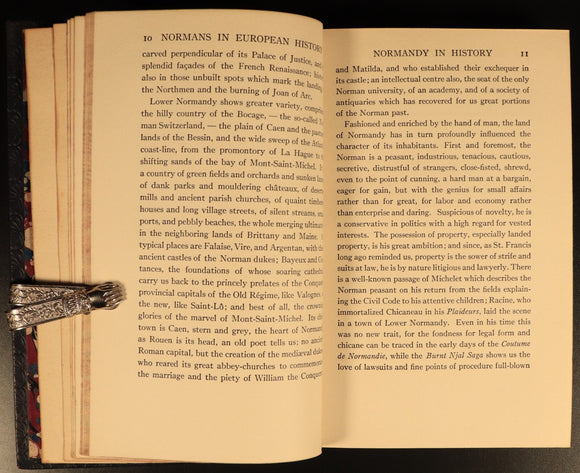 The Normans In European History by CH Haskins 1916 Antique Book Leather Binding