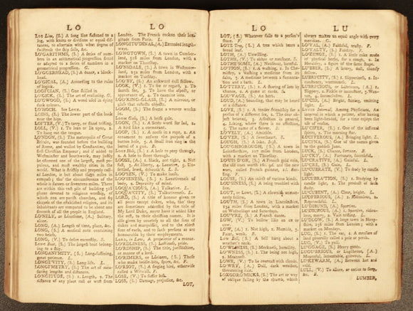 1753 Pocket Dictionary or Complete English Expositor Rare Antiquarian Book 1st