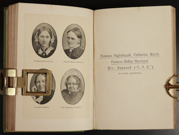 1890 The Worlds Workers Florence Nightingale Antique History Book Famous Women