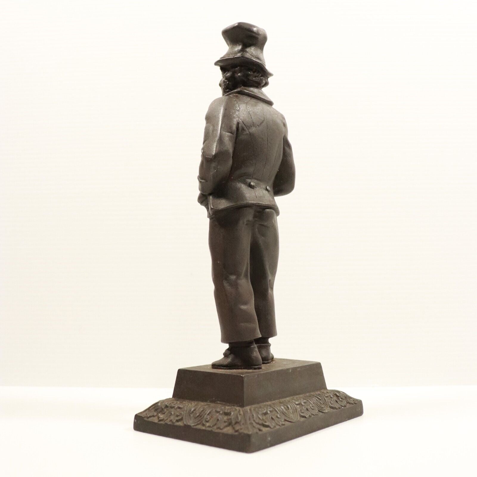 c1920's Antique Cast Iron Dickensian Figurine Sculpture Artful Dodger Dickens