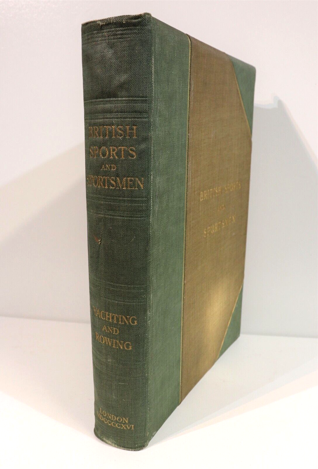 1916 British Sports & Sportsmen Yachting & Rowing Antique British History Book