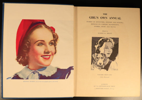 The Girls Own Annual c1940 Antique British Illustrated Girls Book Volume 61