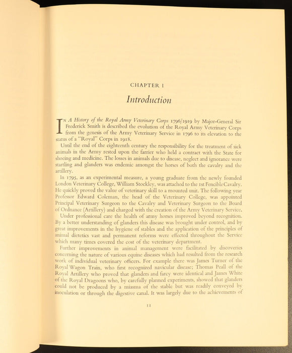 History Of Royal Army Veterinary Corps British Military History Book 1st Edition