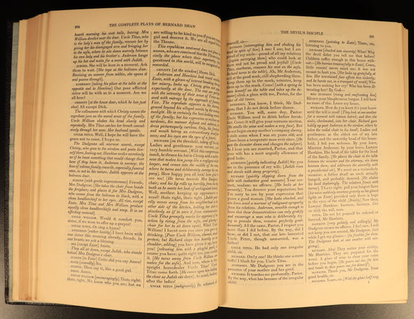 The Complete Plays Of Bernard Shaw c1950 1st Ed. British Drama Theatre Book