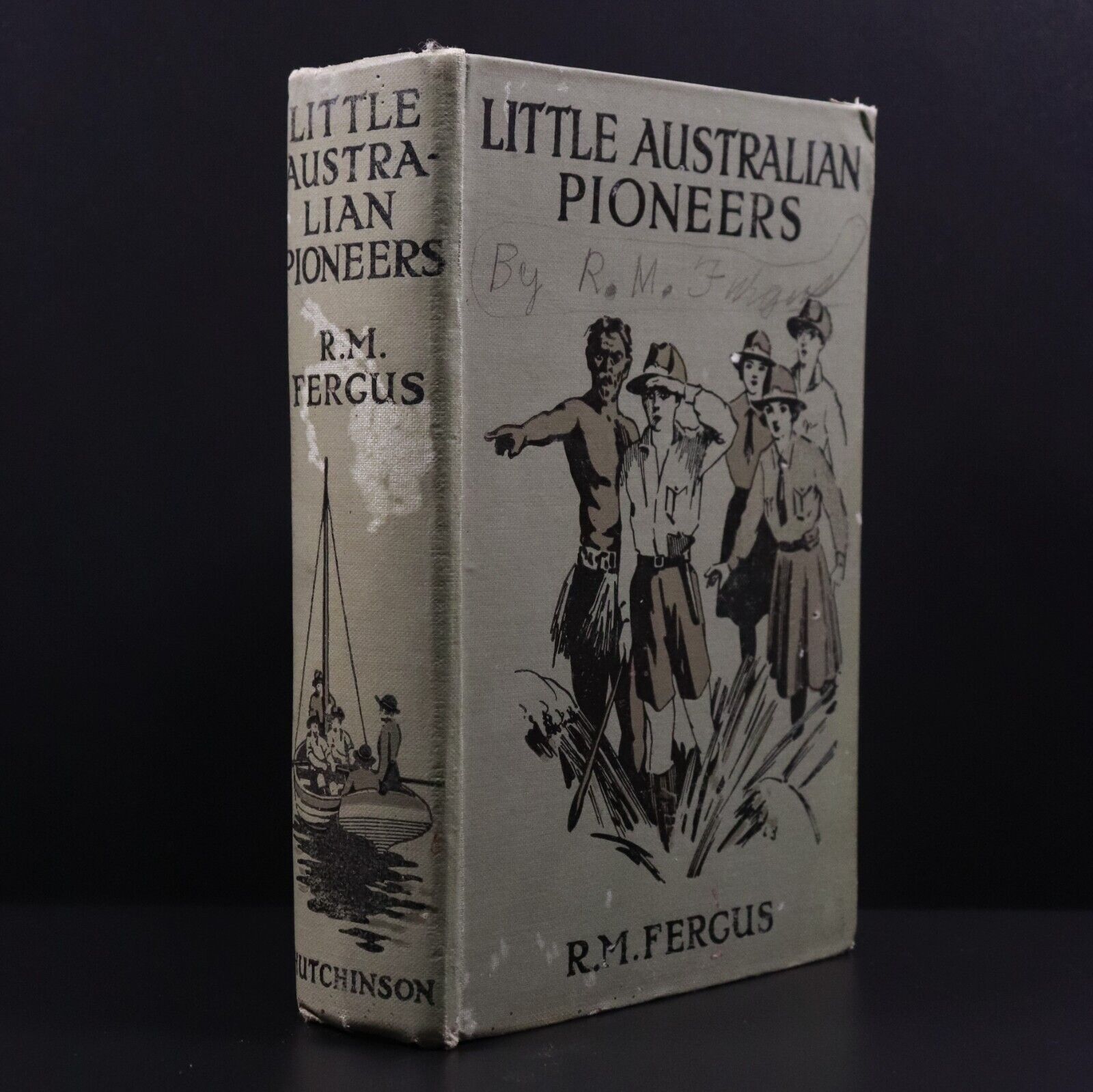 c1928 Little Australian Pioneers by R.M. Fergus Antique Australian Fiction Book