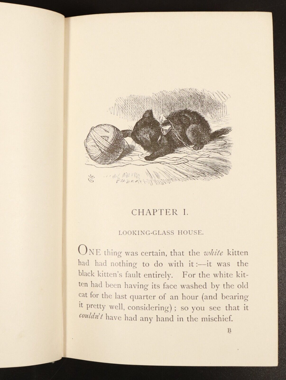 1904 Through The Looking-Glass by Lewis Carroll Antique Illustrated Fiction Book