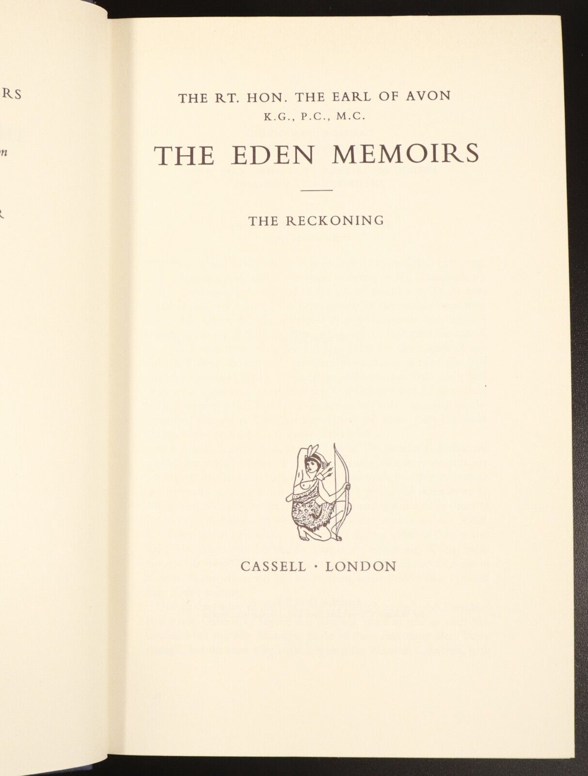 1960 3vol The Eden Memoirs by The Earl Of Avon WW2 Military History Book Set