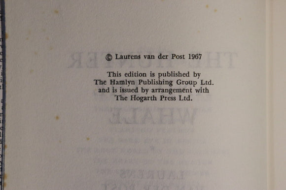 1967 The Hunter & The Whale by L Van Der Post Maritime Whaling Book