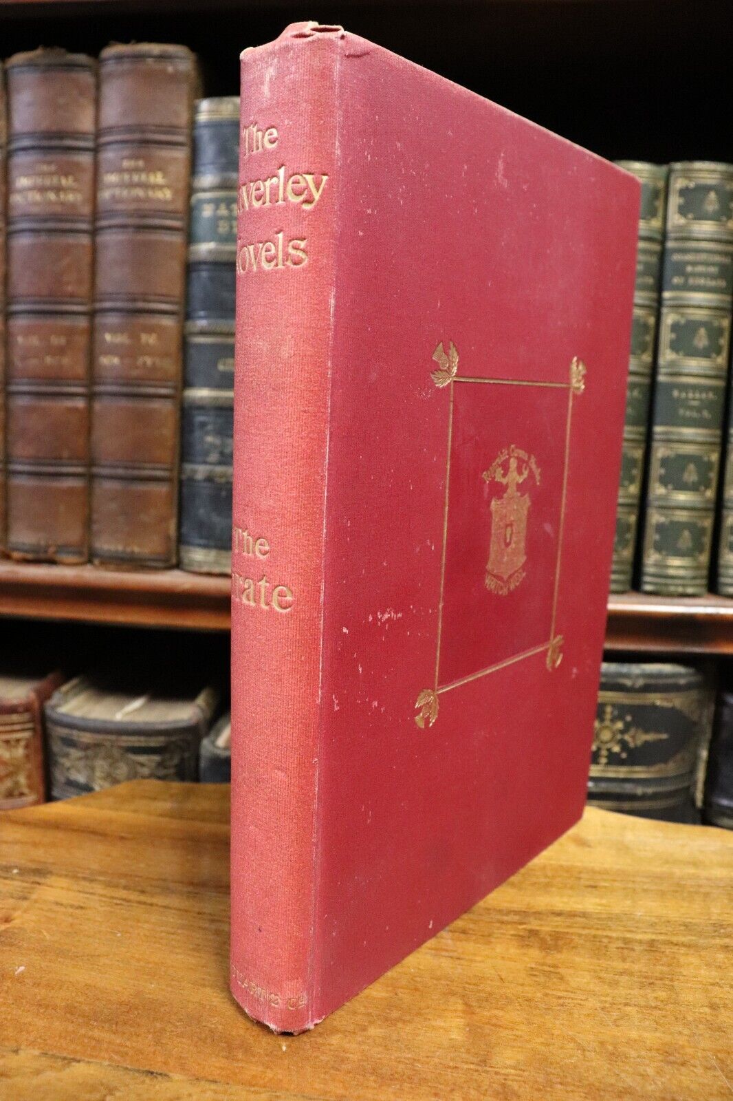 c1890 The Pirate by Sir Walter Scott Antique British Fiction Literature Book