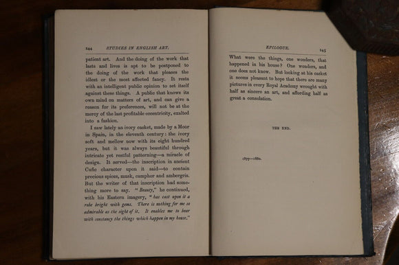 1880 Studies In English Art by F Wedmore Antique British Art History Book