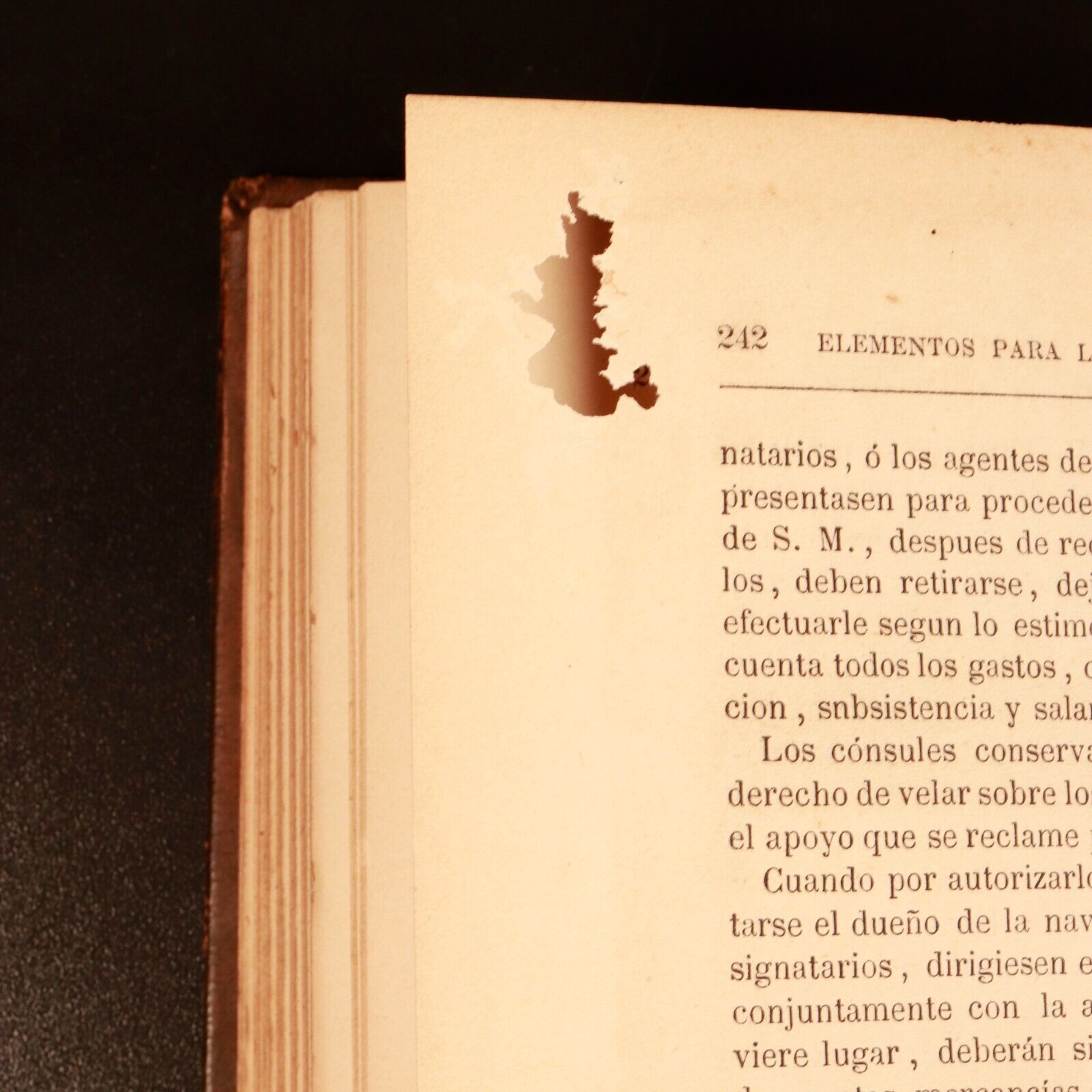 1883 Elementos Para El Ejercicio De La Carrera Consular Antique Reference Book