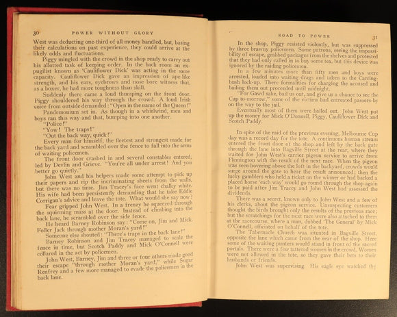 Power Without Glory by Frank J. Hardy 1950 Australian Fiction 1st Edition