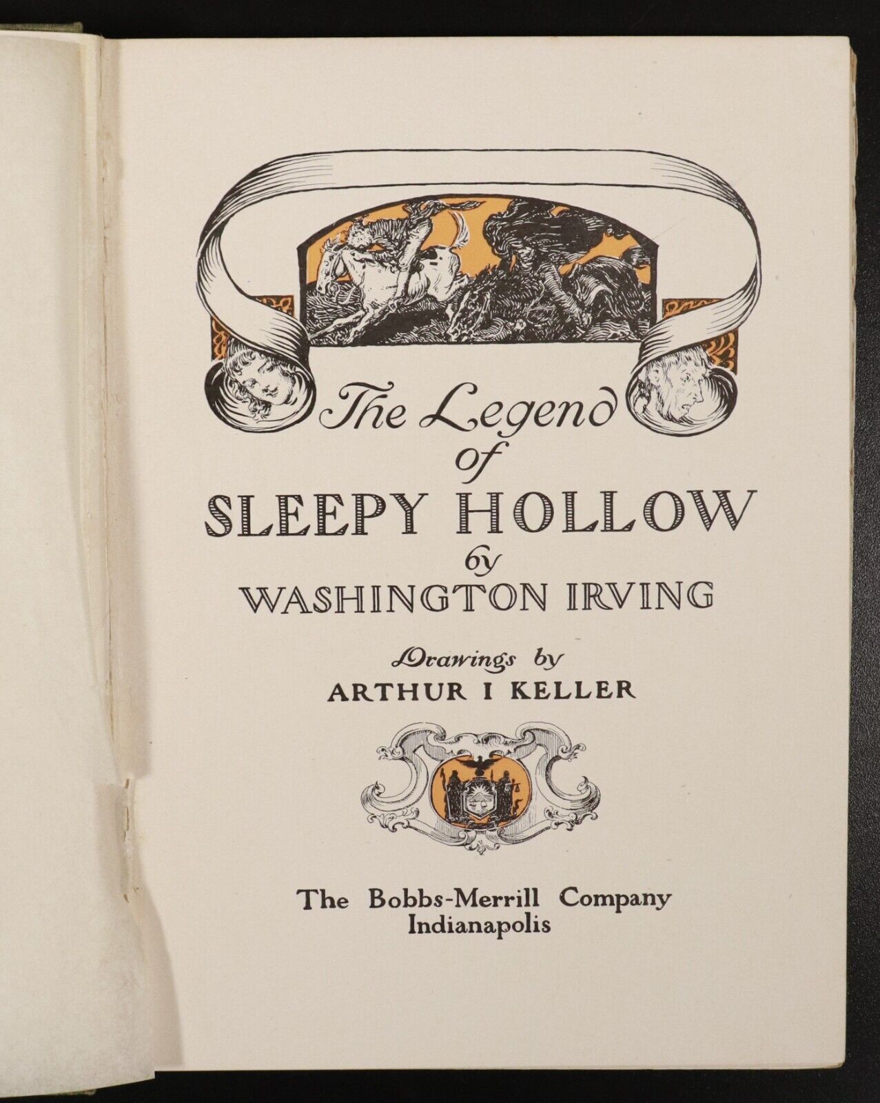 1906 The Legend Of Sleepy Hollow by Washington Irving Antique Childrens Book