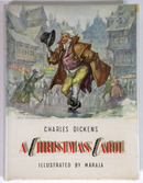 1960 A Christmas Carol: Charles Dickens Vintage Illustrated Fiction Book-1