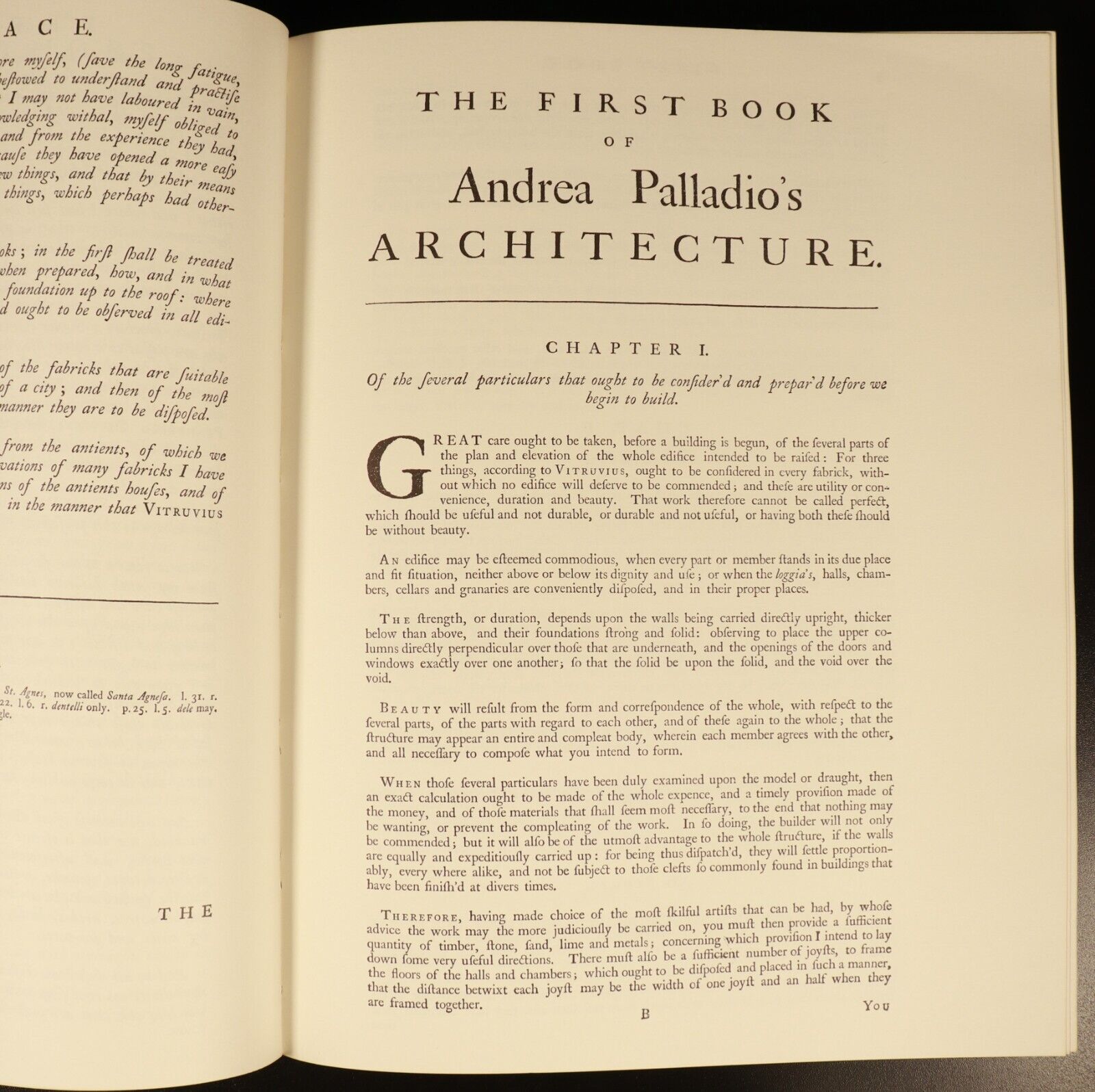 1965 Four Books Of Architecture by Andrea Palladio Reprint Book Of 1738 Original