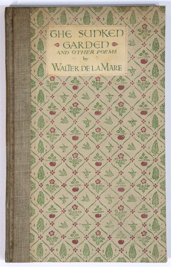 1917 The Sunken Garden by Walter De La Mare Ltd 1st Edition British Fiction Book