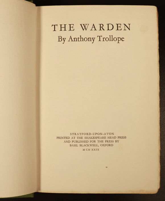 1929 14vol Shakespeare Edition Novels Of Anthony Trollope Antique Book Set