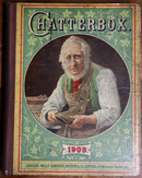 1909 Chatterbox Antique British Childrens History & Fiction Book Illustrated-1