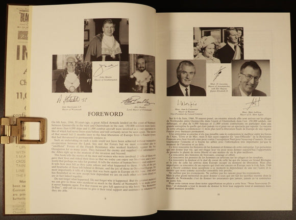 1994 We Remember D-Day WW2 Military History Book by Frank & Joan Shaw Signed