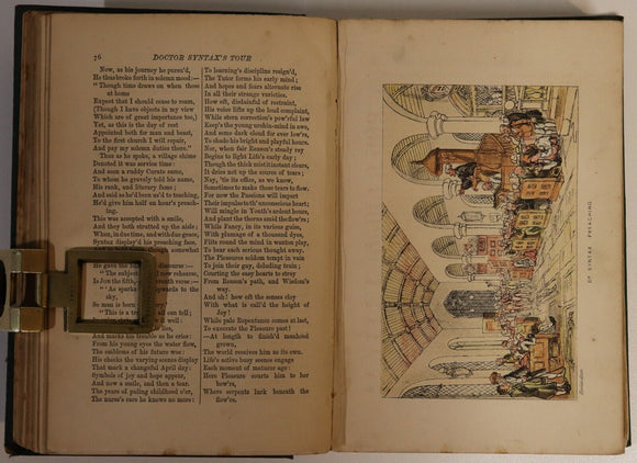 1869 Doctor Syntax's Three Tours by William Combe Antique British Fiction Book