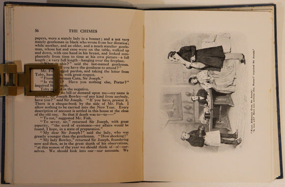 c1912 The Chimes by Charles Dickens Antique British Fiction Literature Book