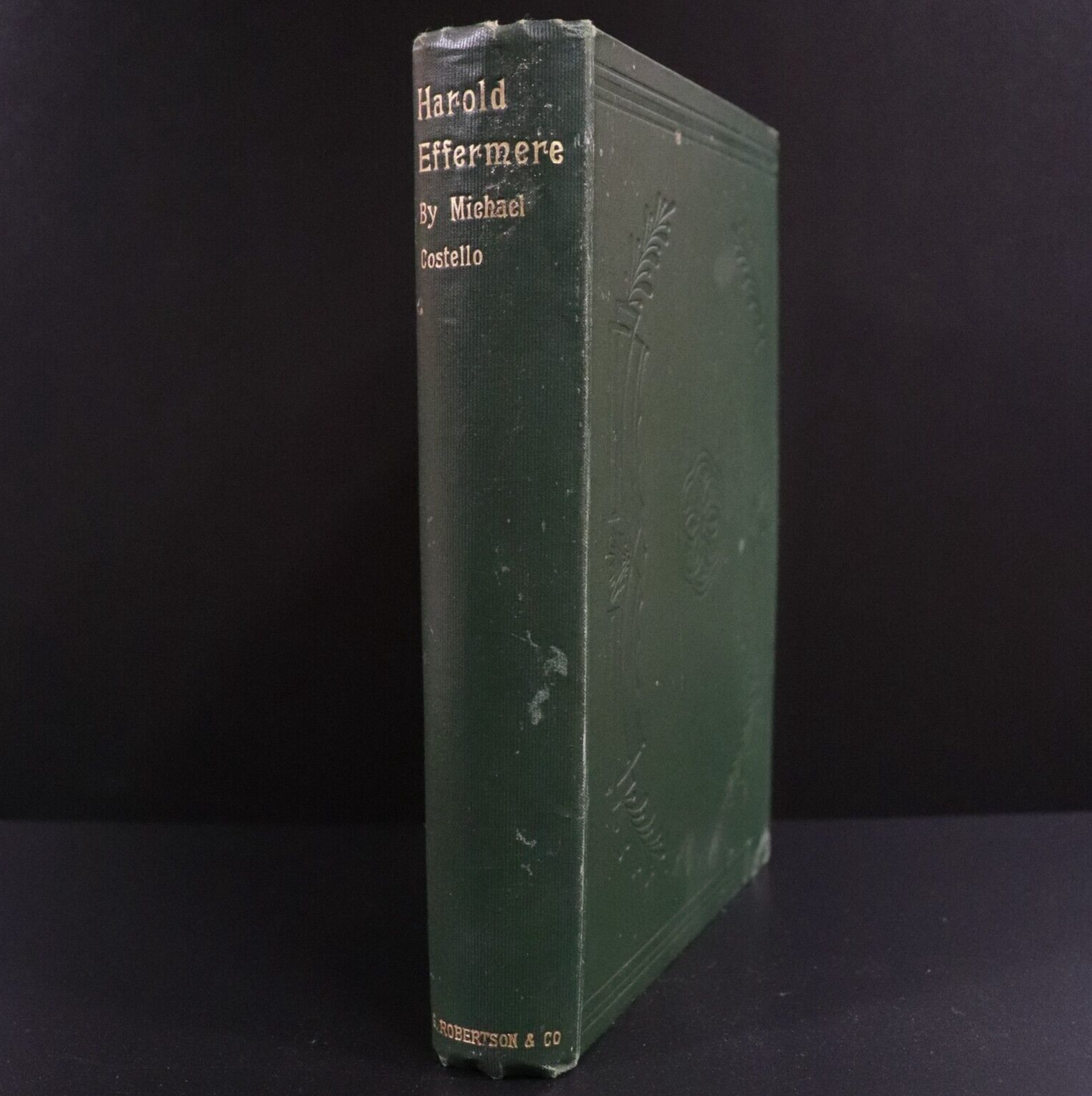 1897 Harold Effermere by Michael Costello Antique Australian Fiction Book Scarce