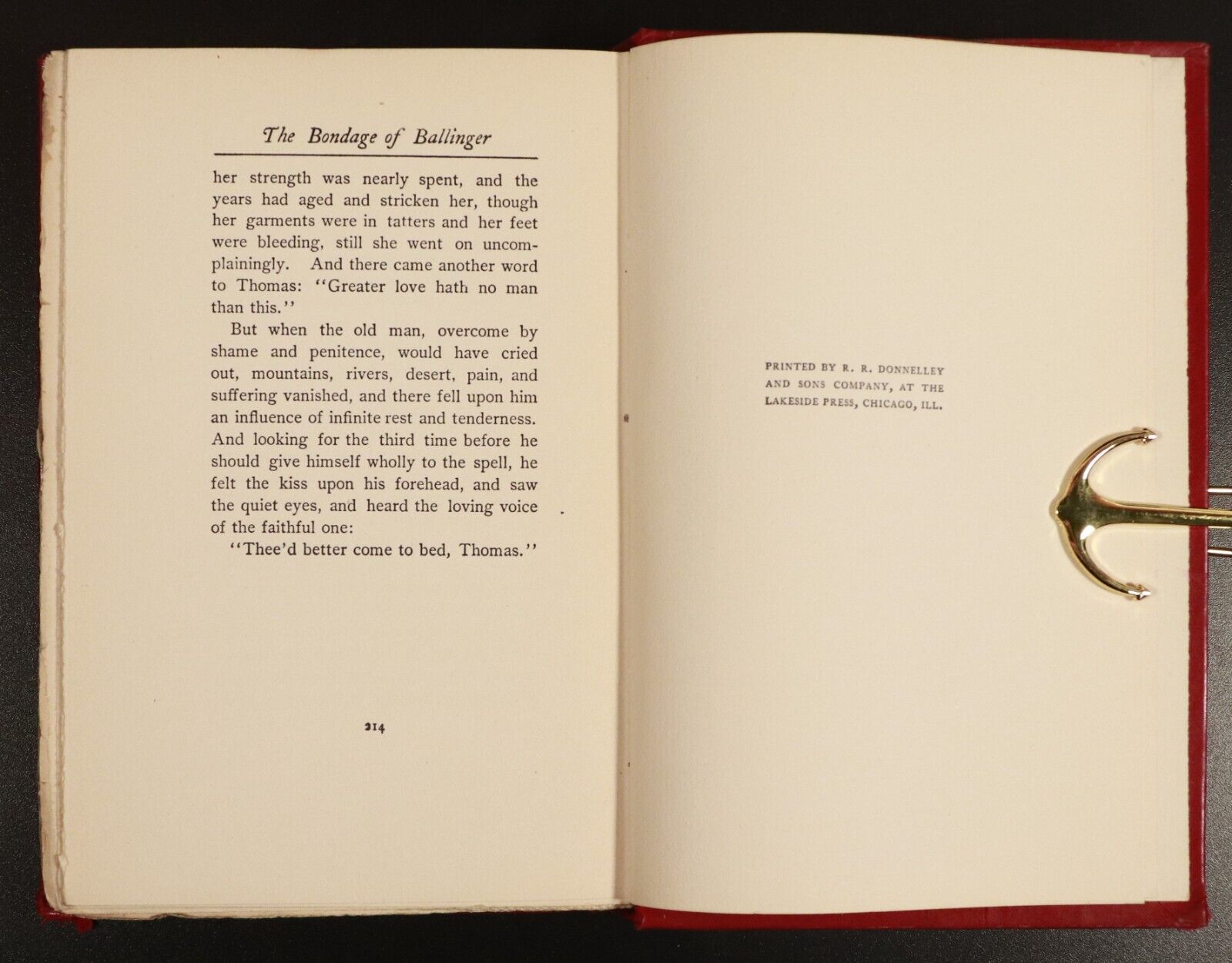 1903 The Bondage Of Ballinger by Roswell Field Antique Fiction Book