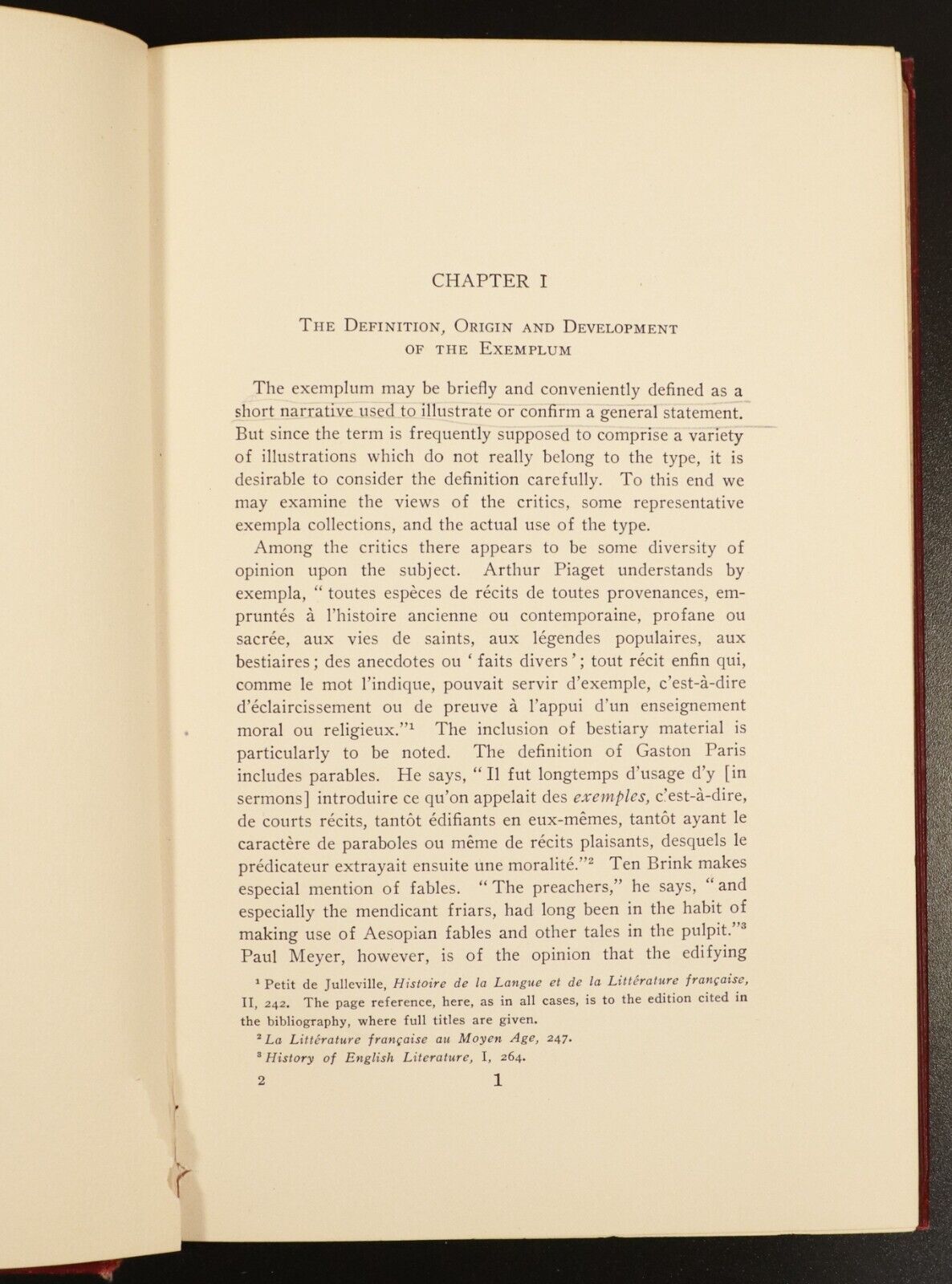 1911 Exemplum In The Early Literature Of England by J.A. Mosher Antique Book