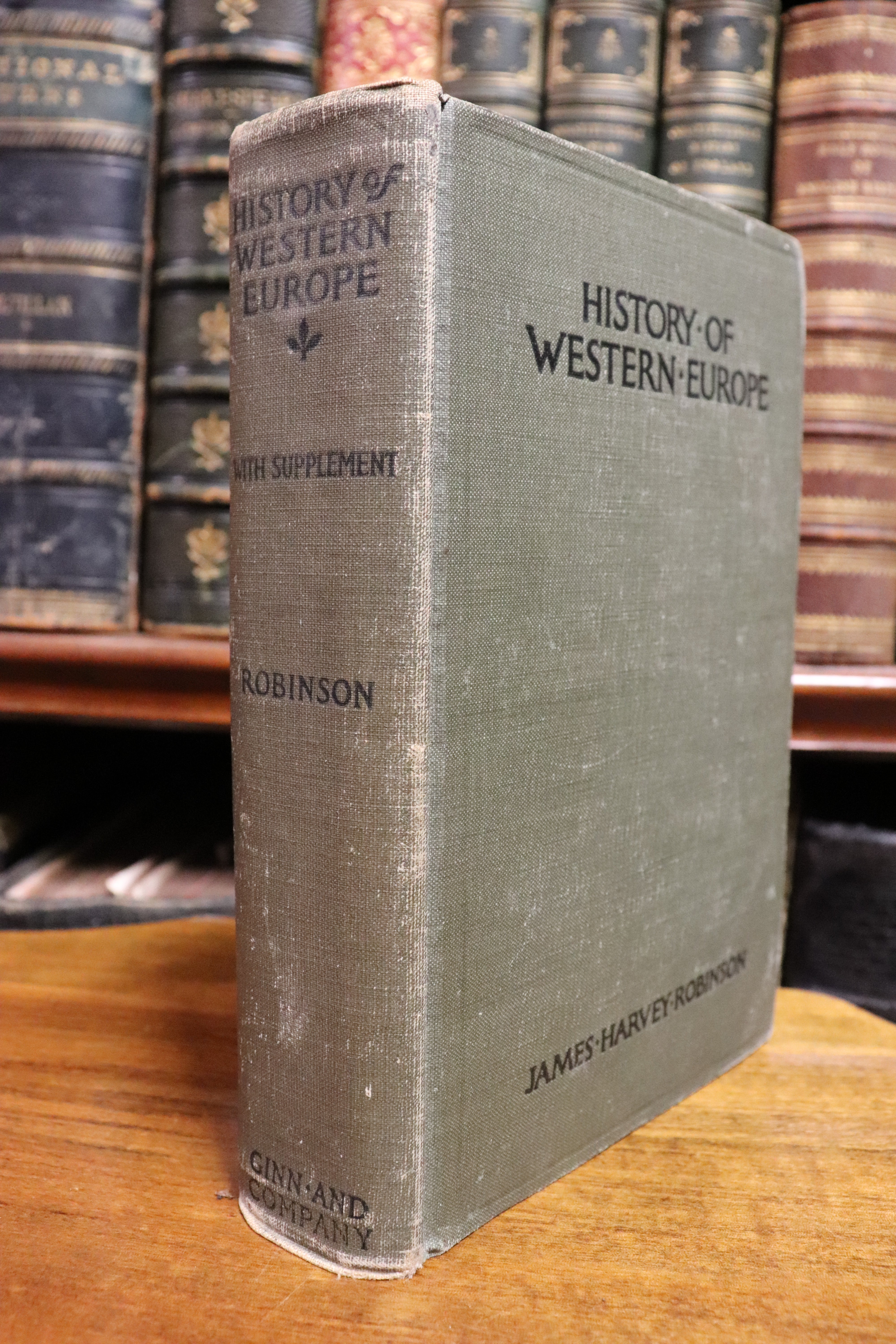 History Of Western Europe by J.H. Robinson - 1918 - Antique History Book w/Maps