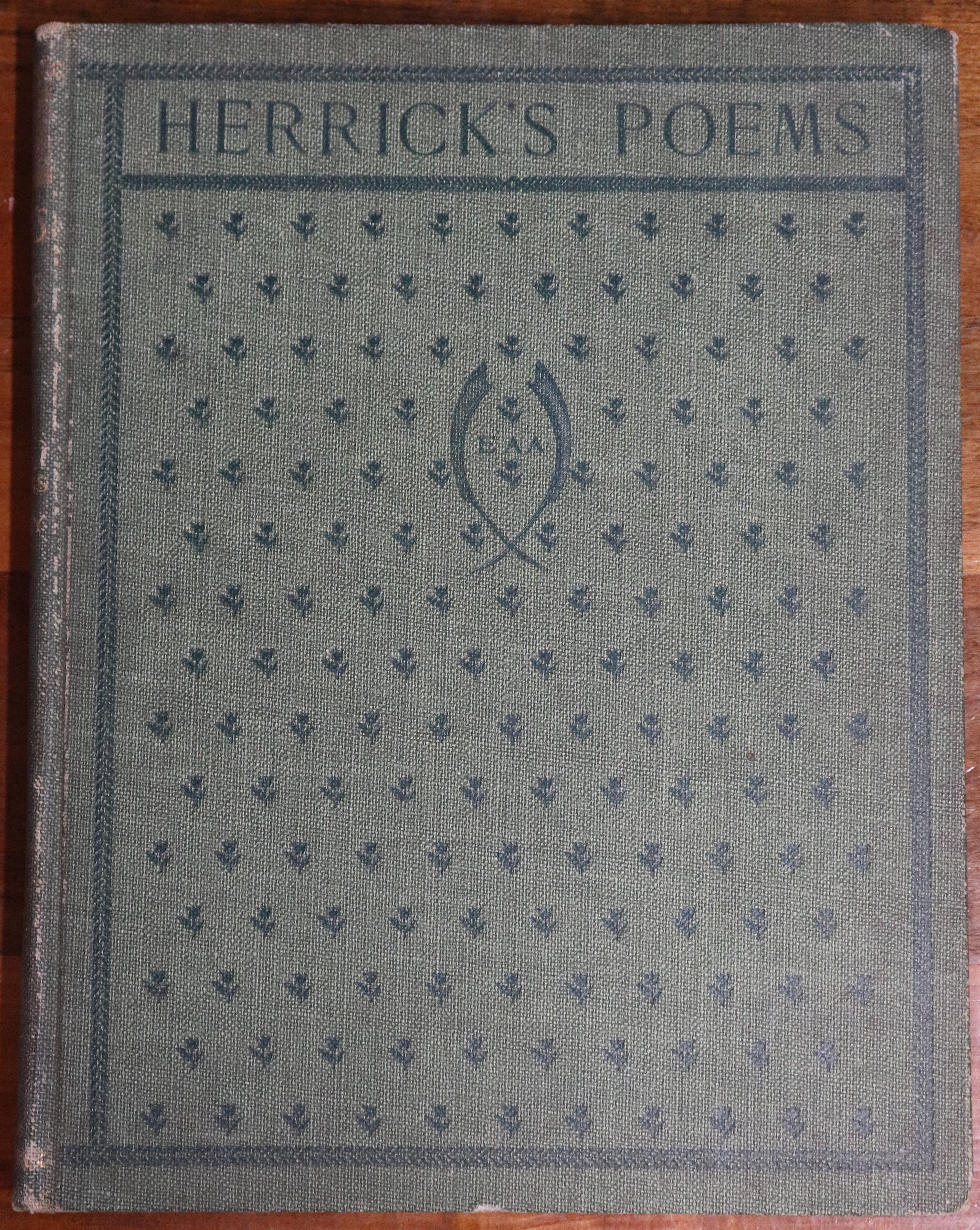 1882 The Poetry Of Robert Herrick 1st Edition Antique Poetry Book