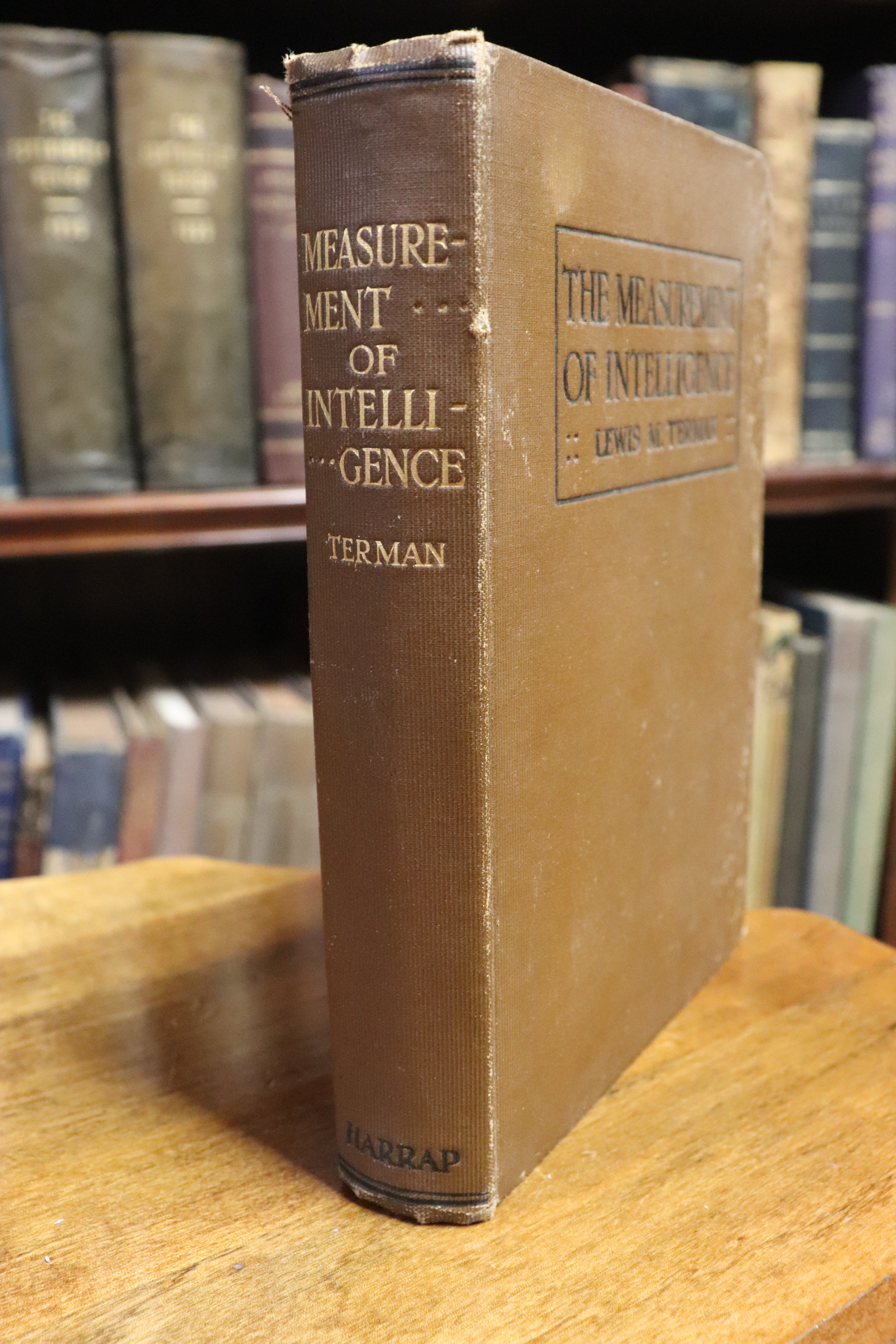 The Measurement Of Intelligence by LM Terman - 1921 - Antique Psychology Book