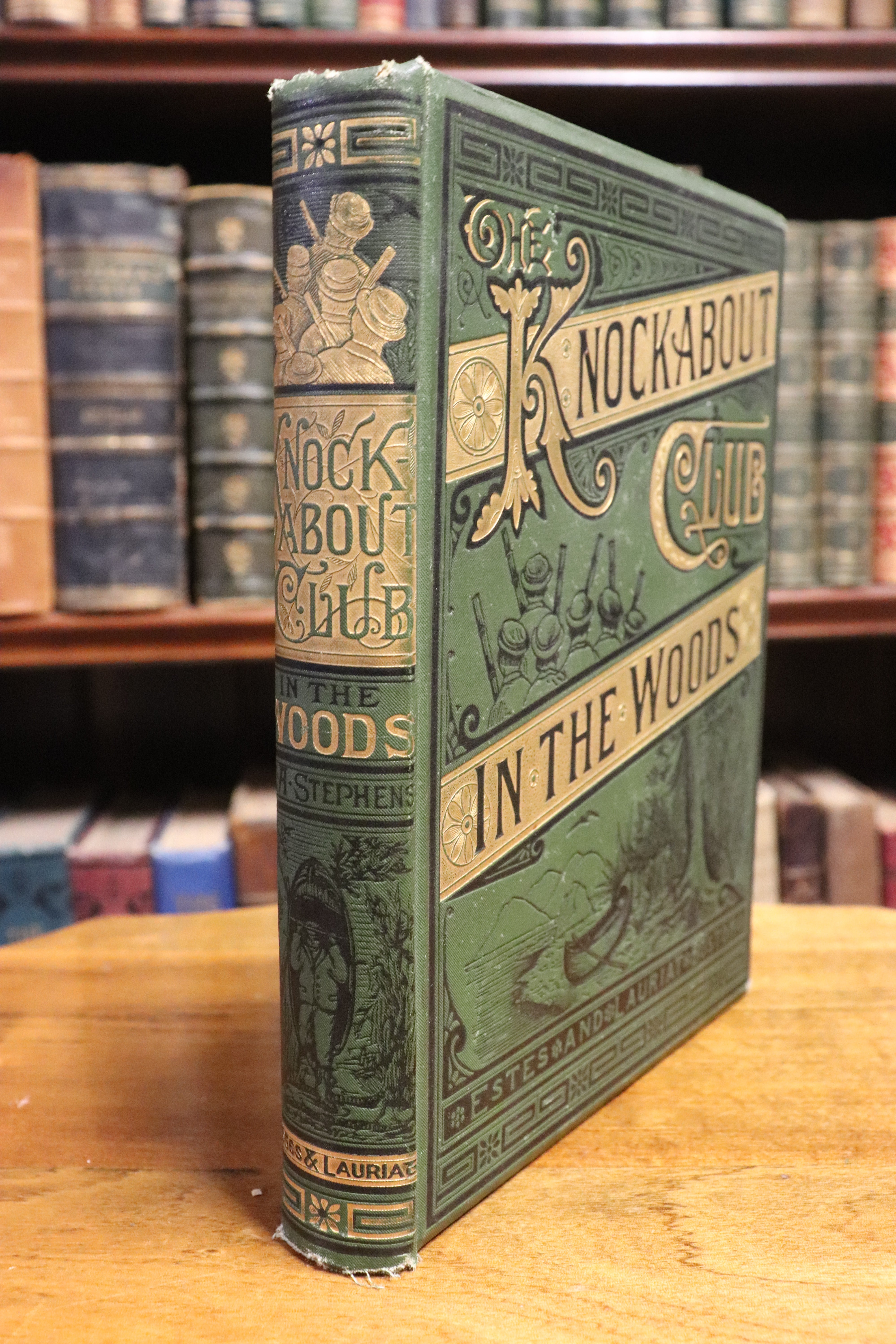 The Knockabout Club In The Woods - 1883 - Antique Literature Book Canada & Maine