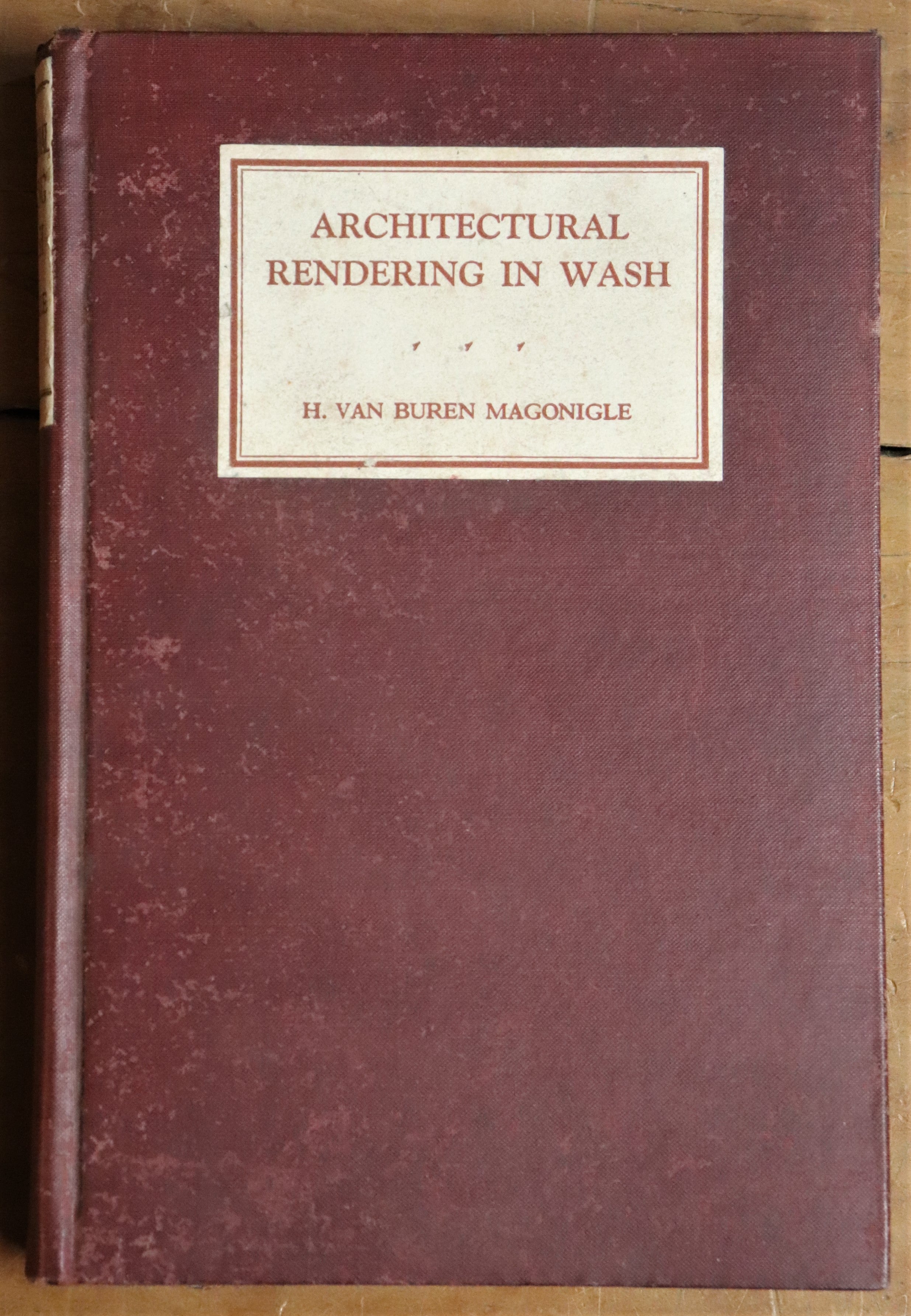 Architectural Rendering In Wash - 1929 - Rare Architecture & Building Book