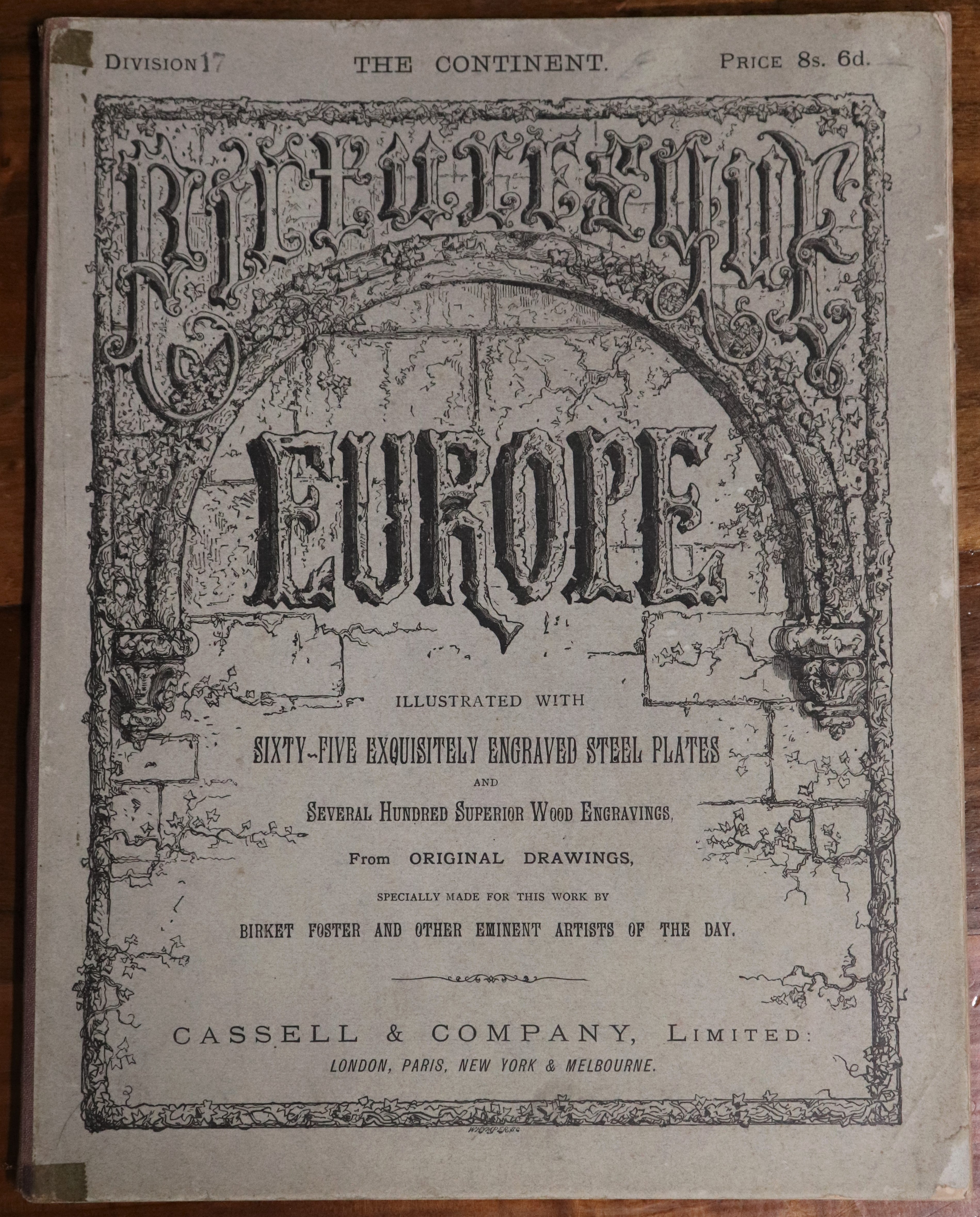 Picturesque Europe - Division 17 - c1880 - Rare Antiquarian Engravings Book