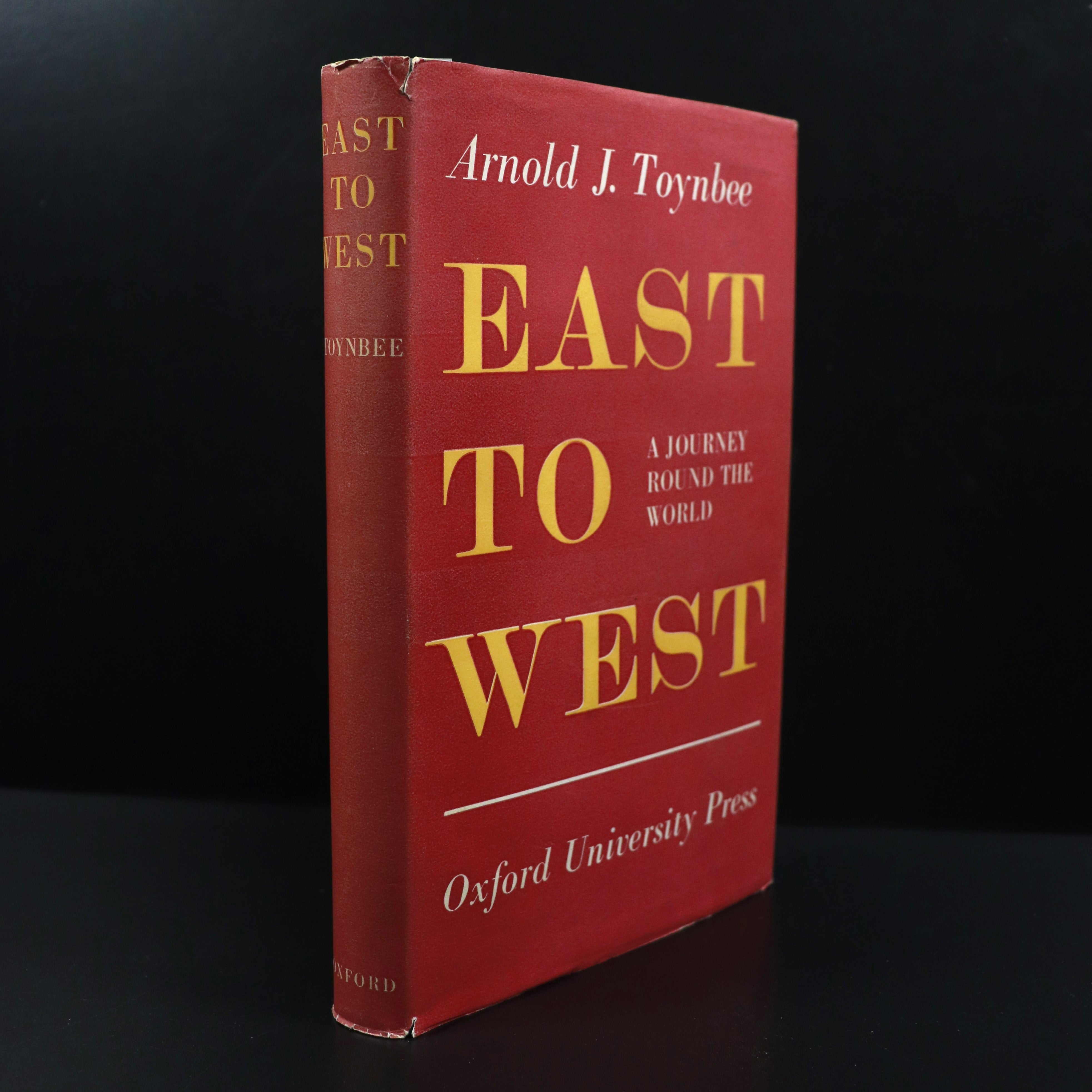 1958 East To West Journey Around The World A.J. Toynbee Vintage Travel Book