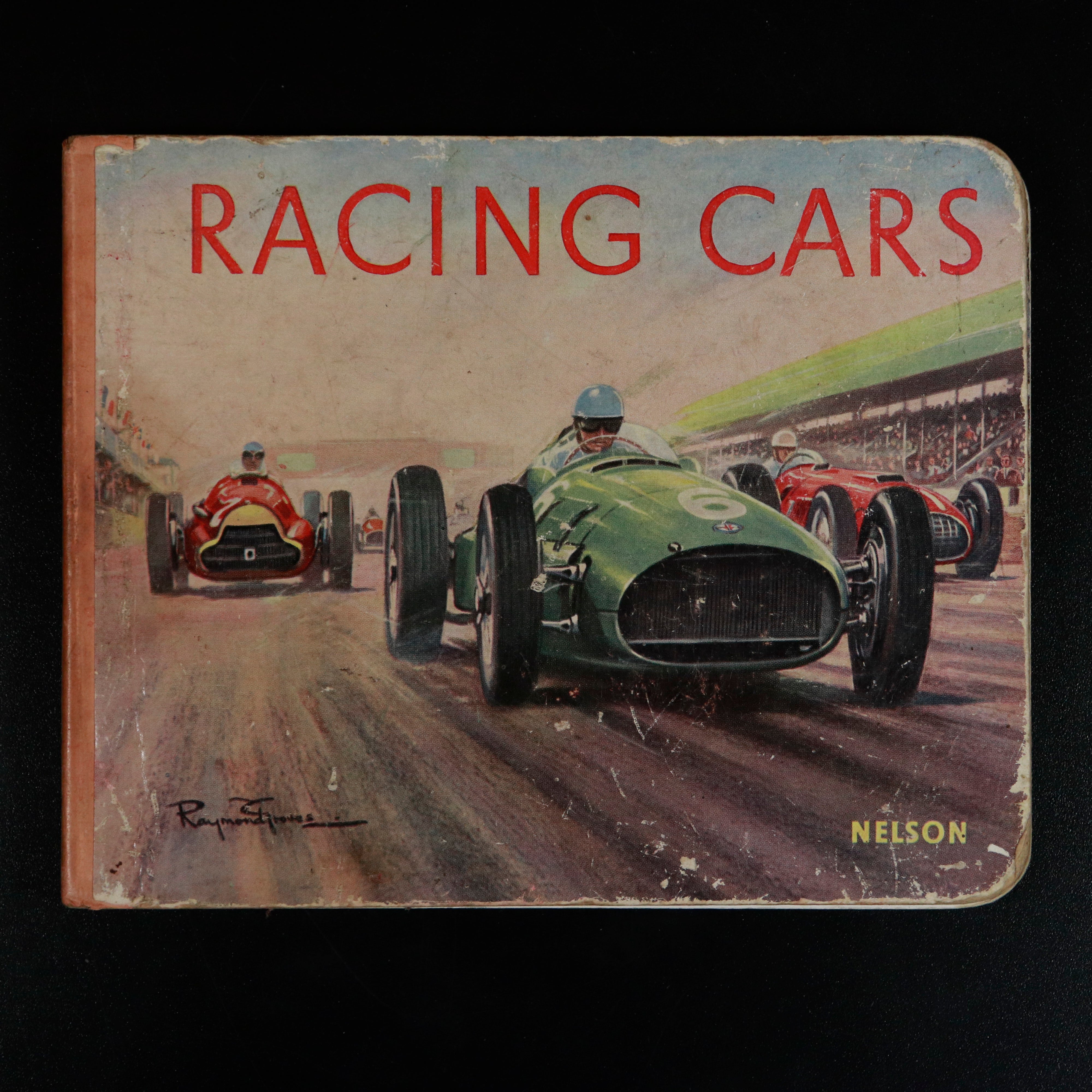 c1938 Racing Cars Published by Thomas Nelson & Sons Antique Childrens Book